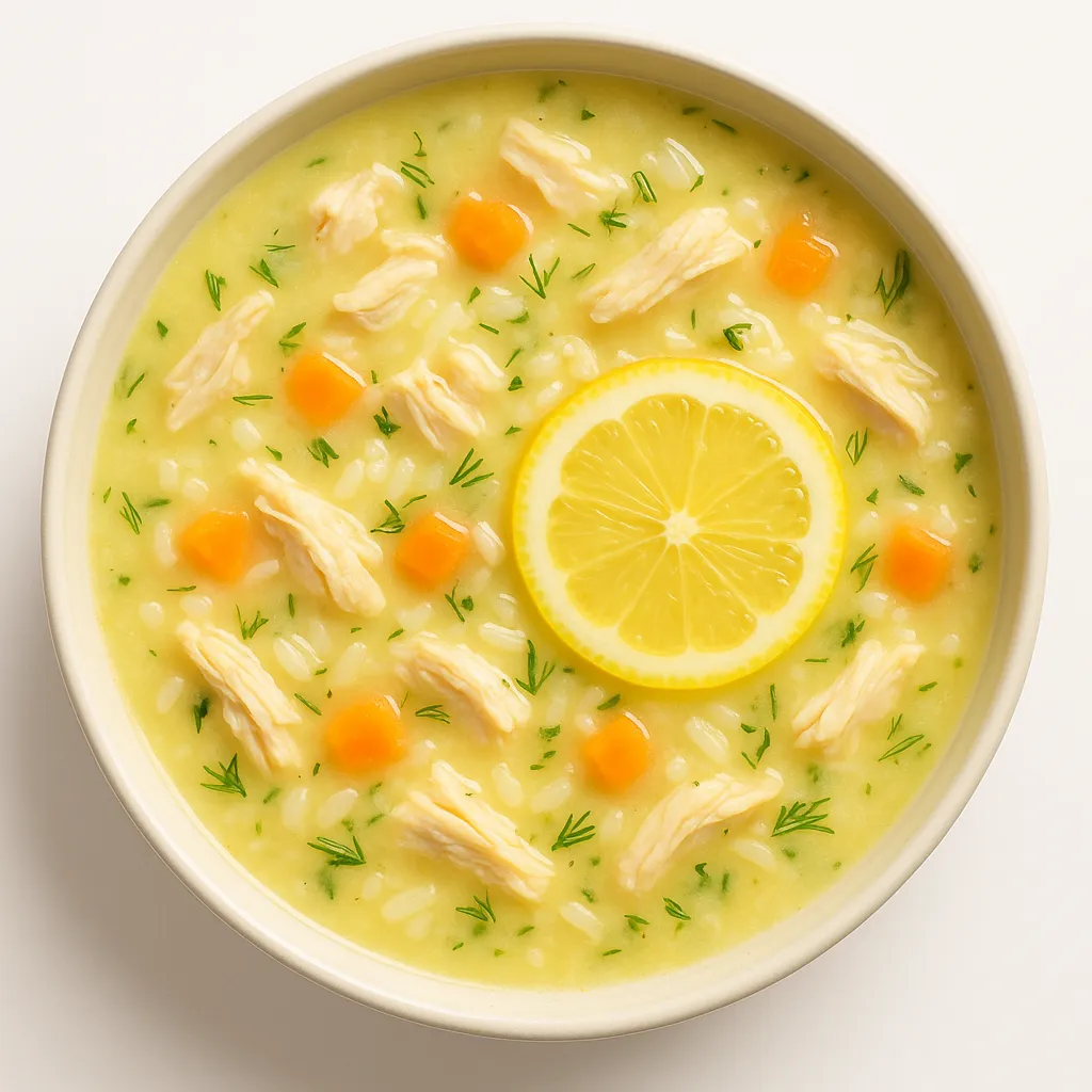 Chicken Lemon Rice Soup
